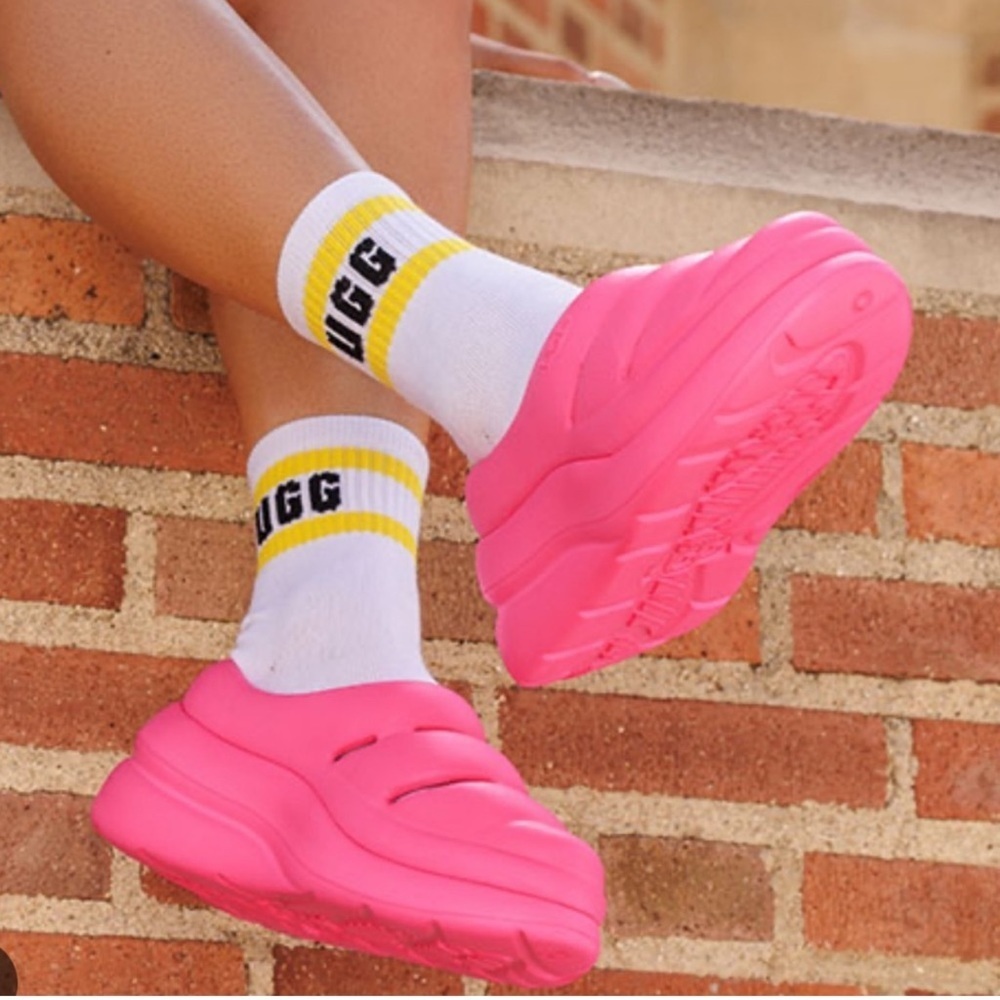 UGG l Australia Sport Yeah Clog Eva Pink Size 8 Barbiecore Softgirl Pink Kawaii